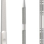 Pacote com 3 lixa de unha resistente para unhas grossas e relevo encravado – placa de esmeril de grão grosso – levantador de unha de aço inoxidável para idosos