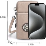 Pequena bolsa transversal para mulheres, mini bolsa de celular carteira com alça ajustável sobre o ombro - Imagem 2