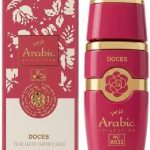 Perfume Árabe Feminino Doces Arabic Collection A033 25ml Eau de Parfum Doce Frutado Gourmand com Baunilha e Âmbar Inspiração Olfativa Candy Mini Perfume Importado