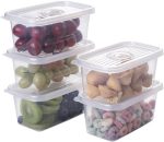 Plasútil Pop - Conjunto de Potes Retangulares com 5 Unidades, 380 ml cada