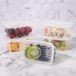 Plasútil Pop - Conjunto de Potes Retangulares com 5 Unidades, 380 ml cada - Imagem 2