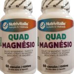 QUAD MAGNÉSIO Malato + Taurato + Citrato + Bisglicinato Nutrivitalle Kit 2 Unidades