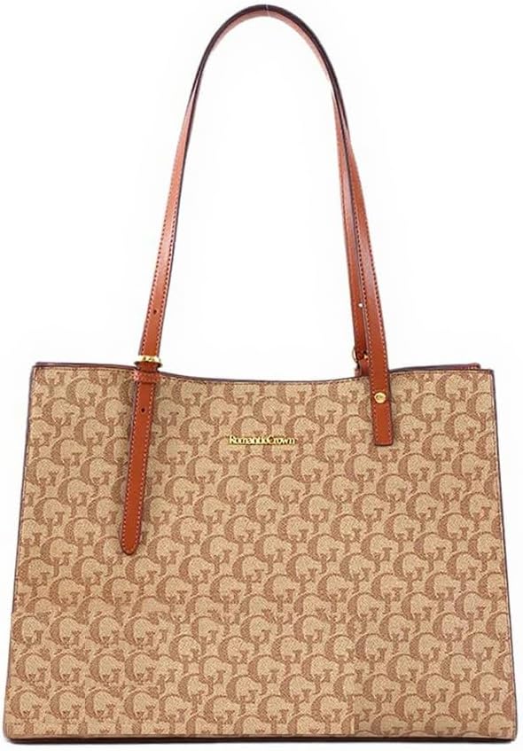 Romantic-Crown-Bolsas-de-Couro-Ombro-Mao-Grande-FemininasBolsa-Lado.jpg Romantic Crown Bolsas de Couro Ombro Mão Grande Femininas,Bolsa Lado Tote Bag Transversal Notebook,Sacola Praia Executiva Presente Trabalho Casual