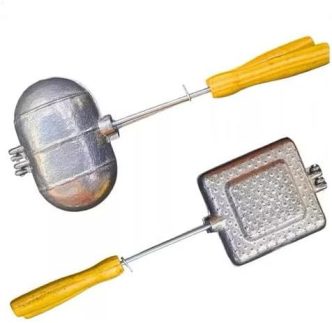 Sanduicheira Dupla para Pão Francês e Pão de Forma, Kit com 2 Unidades