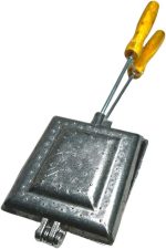 Sanduicheira Forma de Pão Bauru Simples com Cabo de Madeira