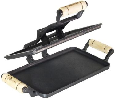 Sanduicheira Misteira Báscula Ferro Fundido Santana 25x16 Cm