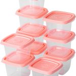 Sanremo - Kit com 10 Potes Plásticos Quadrados de 200mL, Linha Fácil