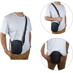 Shoulder Bag Mini Bolsa Tiracolo Alça De Ombro Transversal Preto ART MANIA - Imagem 2