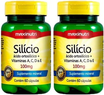 Silício - 2 unidades de 60 cápsulas - Maxinutri