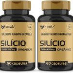 Silício Orgânico – 60 Cápsulas 490mg Suplemento Alimentar Muwiz 2 Unidades