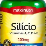 Silício + Vit. A, C, D e E 100mg - 60 Cáps., Maxinutri