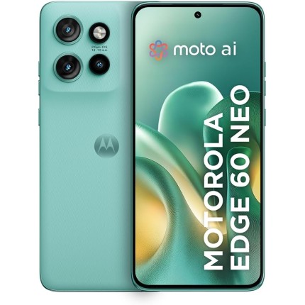 Smartphone Motorola Edge 60 Neo 5G - 512GB 24GB (12GB RAM + 12GB Ram Boost) 50MP Sony Camera Moto AI e tela 1.5K Super HD - Menta