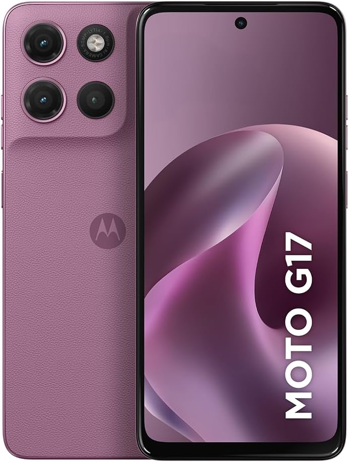 Smartphone-Motorola-Moto-G17-4G-128GB-12GB-4GB-RAM.jpg Smartphone Motorola Moto G17 4G - 128GB 12GB (4GB RAM + 8GB RAM Boost) camera 50MP Sony Lytia 600, tela FHD+ 60hz, bateria 5200 mAh - Rosa