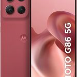 Smartphone Motorola Moto g86 5G - 256GB 24GB (8GB RAM+16GB Ram Boost) Tela 1.5K pOLED, 50MP Sony camera OIS Moto AI, videos em 4K, IP68 + IP69 - Vermelho