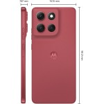 Smartphone Motorola Moto g86 5G Vermelho + Fone Bluetooth Buds - 256GB 24GB (8GB RAM+16GB Ram Boost) Tela 1.5K pOLED, 50MP Sony camera OIS Moto AI, videos em 4K, IP68 + IP69 - Imagem 2