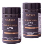 Suplemento Completo 3 em 1 Magnésio Zinco Vitaminas Complexo B Kit 60 Dias Bisglicinato Quelado Premium Recovery Distrix 120 Caps