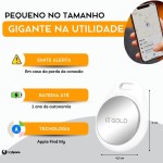 Tag Rastreador GPS Compatível com Iphone iOS (App Buscar) com Alarme Localizador Sonoro Air Bateria Duradoura, Localiza Chaves, Malas, Crianças, Pets - Imagem 2