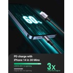 UGREEN Cabo Lightning Certificado pela MFi, 2m, Cabo USB C para Lightning Compatível com iPhone 14/14 Pro/14 Pro Max, iPhone 13/12/11/X/XR/XS/série 8, iPad 9, AirPods Pro, etc. - Imagem 2