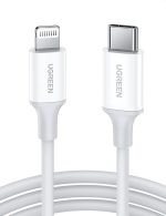 UGREEN Cabo USB C para Lightning - Cabo Lightning de carregamento rápido PD com certificação MFi de 3 pés compatível com iPhone 14/14 Pro, iPhone 13/13 Pro, iPhone 12/12 Pro, iPhone 11, MacBo