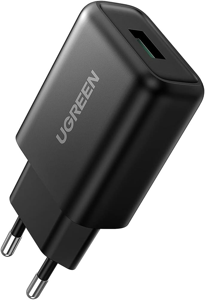 UGREEN-Carregador-USB-18-W-para-Kindle-eReader-tomada-USB.jpg UGREEN Carregador USB 18 W para Kindle eReader, tomada USB 18 W carregador carregamento rápido compatível dji, Xiaomi Mi11/Mi10, Redmi 11/10 Galaxy S23/S22/S21/S20, Google Pixel 7Pro/6a,