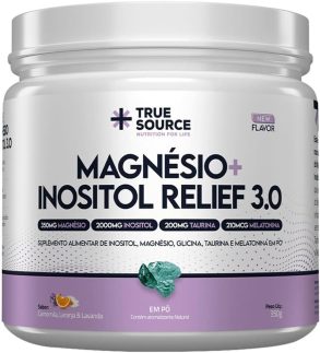 VITAMINAS E MINERAIS MAGNESIO + INOSITOL RELIEF 3.0 CAMOMILA E LAVANDA 350G - TRUE SOURCE