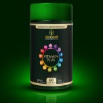 Vitamin Plus Multivitamínico A-Z - 13 Vitaminas 100% VD - Complexo B, B12, K2 MK7 120mcg + D3 + Biotina - Suplemento para Energia, Imunidade e Cabelos em Cápsulas de Colágeno - Adamah, 60 Cápsulas - Imagem 2