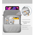 Bolsa Premium Resistente à Água para iPad 13-14" MacBook Pro M3 M1, Compartimentos Organizados, Alça Ajustável, Forro Macio - Imagem 6