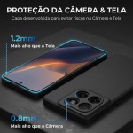 Capa para Motorola G75 Capinha [Ultra Slim] com [Proteção de Camera], Case Anti Impacto e Resistente, Anti Riscos, Leve, Aveludada e Design Elegante (Preto, Moto G75) - Imagem 3