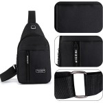 Bolsa tiracolo para mulheres e homens, mochila de ombro, bolsa mensageiro, bolsa para celular, bolsa de mão, pochete para trilhas, viagens, acampamento - Imagem 4