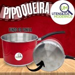 Panela Pipoqueira Nº 20 Alumínio Vermelho com Tampa de Vidro 4 Litros – Praticidade e Qualidade! - Imagem 4