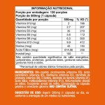 Complexo B com 120 Cápsulas Vitaminas B1 B2 B3 B5 B6 B12 Biotina Ácido Fólico Inositol - Imagem 3