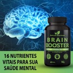 Complexo B, Biotina, Magnésio, Cálcio, Zinco e mais Vitaminas Bain Booster - 1 Pote com 60 Cápsulas de 650mg - Imagem 3