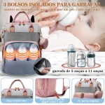 Bolsa Maternidade Multifuncional Mochila Maternidade Bolsa Maternidade Menino,Menina,Unissex - Imagem 5