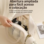 Bolsa Necessaire Transparente Impermeável para Praia e Piscina, itens pessoais e de higiêne - Imagem 6