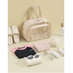 Bolsa Necessaire Transparente Impermeável para Praia e Piscina, itens pessoais e de higiêne - Imagem 7