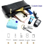 Bolsas transversais para mulheres, carteira feminina bolsa de ombro para mulheres, carteira de pulso, bolsa de moedas, alça de ombro ajustável - Imagem 5