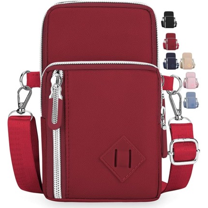 Bolsas transversais pequenas para mulheres, mini bolsas de celular carteiras de pulso bolsa de ombro bolsa de braço bolsa de viagem para mulheres e homens, C