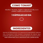 Vitamina D3 2000UI + K2 MK-7 100mcg, Formulado com azeite de oliva, Biogens (60 cápsulas) - Imagem 7