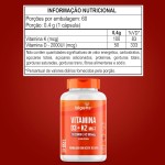 Vitamina D3 2000UI + K2 MK-7 100mcg, Formulado com azeite de oliva, Biogens (60 cápsulas) - Imagem 8