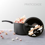 Panelux Pipoqueira Antiaderente Grafite Premium - Imagem 6