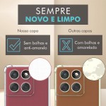 Capa Capinha Anti Shock Transparente + Película Para Motorola Edge 60 Pro - Imagem 8