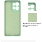 Capa Capinha Case Compativel com Moto Edge 60 Pro Silicone Macia Aveludada Luxo Forro Interno Preta - Imagem 4