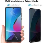Kit Capa Capinha Anti Impactos e Película Privacidade para Motorola Moto G05 - Imagem 6