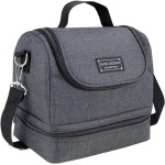 Bolsa Térmica Preta Com Dois Compartimentos - Imagem 2