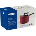 Pipoqueira Tramontina Paris em Alumínio com Revestimento Interno e Externo em Antiaderente Starflon Max Vermelho com Tampa de Vidro 22 cm 4,8 L - Imagem 4