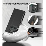 Capa Carteira para Motorola Edge 60 Pro/Fusion/60 - [Bloqueio RFID] Capinha Flip Magnética para Celular de Couro PU de Luxo com Suporte,Case Proteção,Rsistente,Antichoque, Preto - Imagem 5