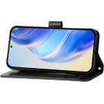 Capa compatível com Motorola Moto G86 5G, compatível com Motorola Moto G86 5G Flip PU Leather Zipper Wallet Capas protetoras pretas - Imagem 7
