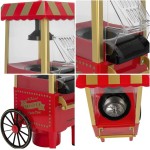 Pipoqueira Elétrica Sem Óleo com Medidor e Proteção Térmica Pipoca Saudável e Crocante para Festas e Presentes Criativos Prática e Segura Design Retrô - Imagem 3