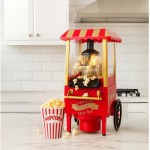 Pipoqueira Elétrica Sem Óleo com Medidor e Proteção Térmica Pipoca Saudável e Crocante para Festas e Presentes Criativos Prática e Segura Design Retrô - Imagem 6