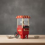 Pipoqueira Elétrica Sem Óleo com Medidor e Proteção Térmica Pipoca Saudável e Crocante para Festas e Presentes Criativos Prática e Segura Design Retrô - Imagem 8